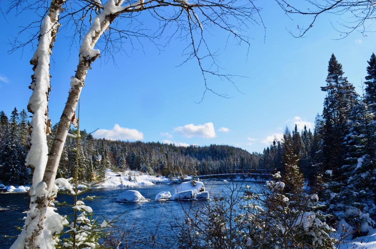 Le Chalet De Claude, Au Pied Des Monts-Valin Saint-David-de-Falardeau Bagian luar foto