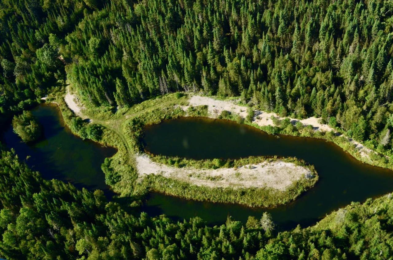 Le Chalet De Claude, Au Pied Des Monts-Valin Saint-David-de-Falardeau Bagian luar foto